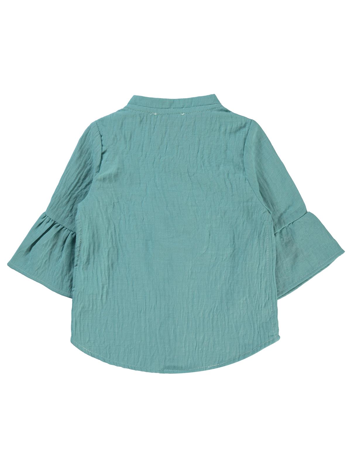 Civil Girls Valon Kol 2-5 Yaş Gömlek - Yeşil