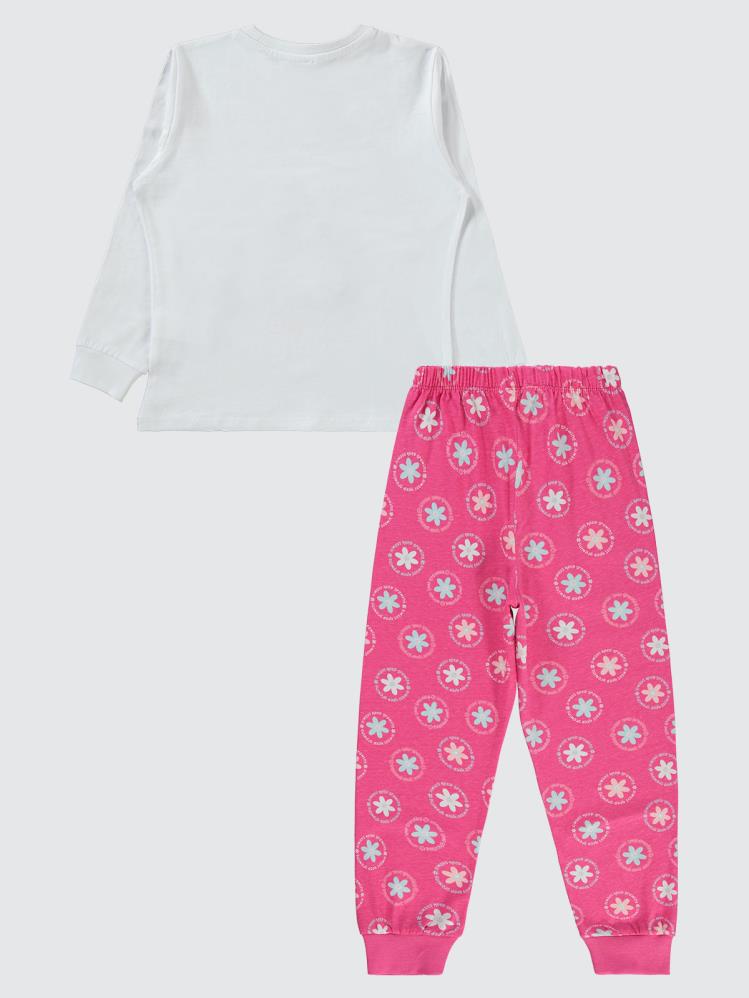 Civil Girls Papatya Desenli 10-13 Yaş Pijama Takımı - Pembe