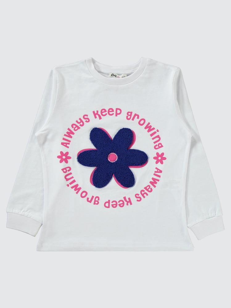Civil Girls Papatya Desenli 6-9 Yaş Pijama Takımı - Mavi