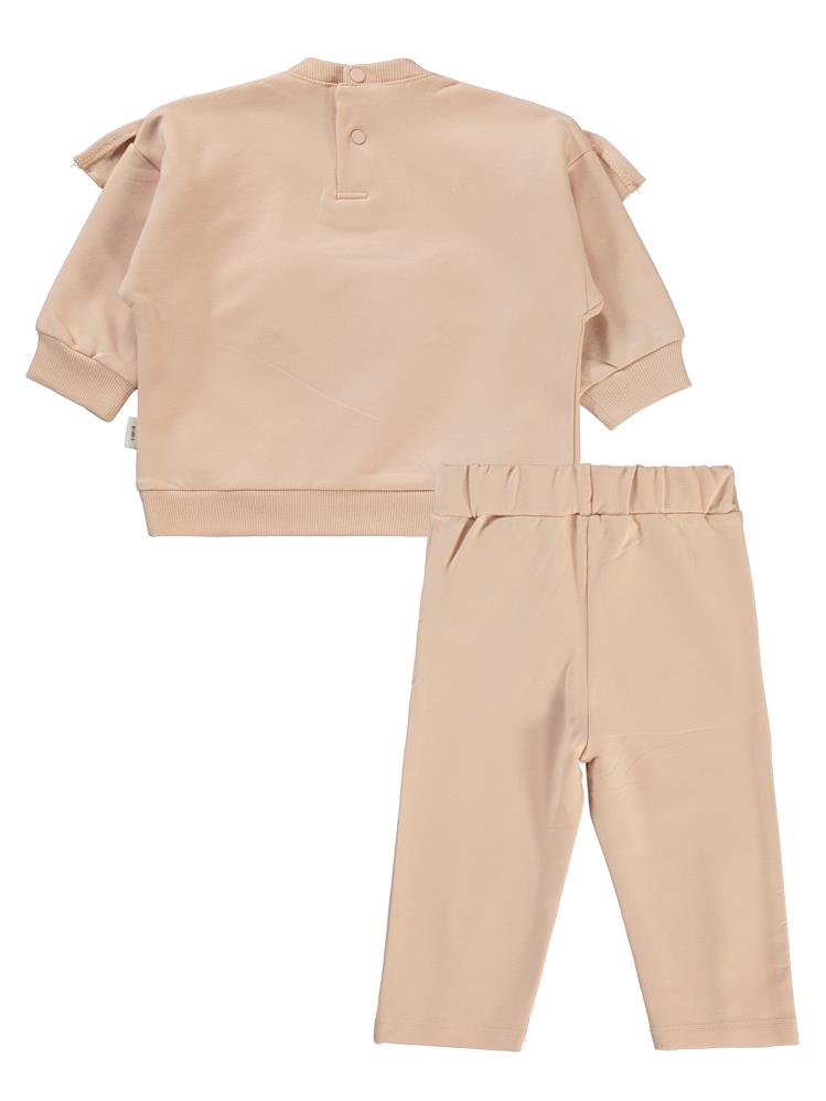 Civil Baby Nakışlı 6-18 Ay Takım - Bej