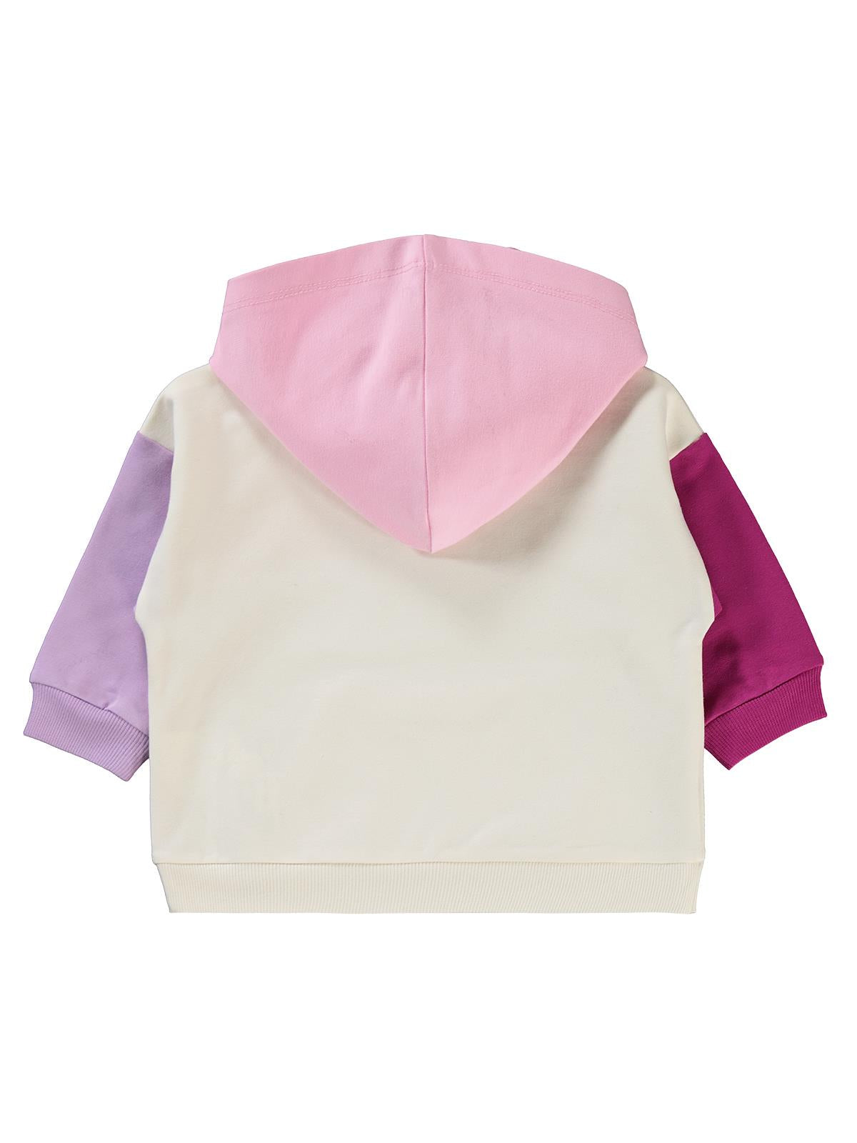 Civil Baby Parçalı Baskılı 6-18 Ay Sweatshirt - Pembe