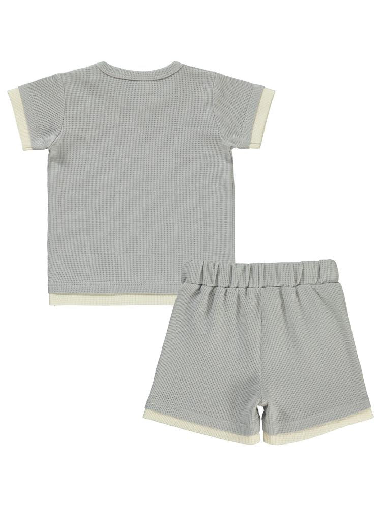 Civil Baby Çıkma Detaylı 6-18 Ay Takım - Gri