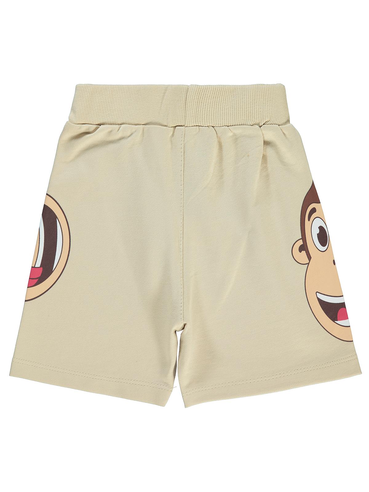 Civil Boys Kukuli Baskılı 2-5 Yaş Kapri - Bej