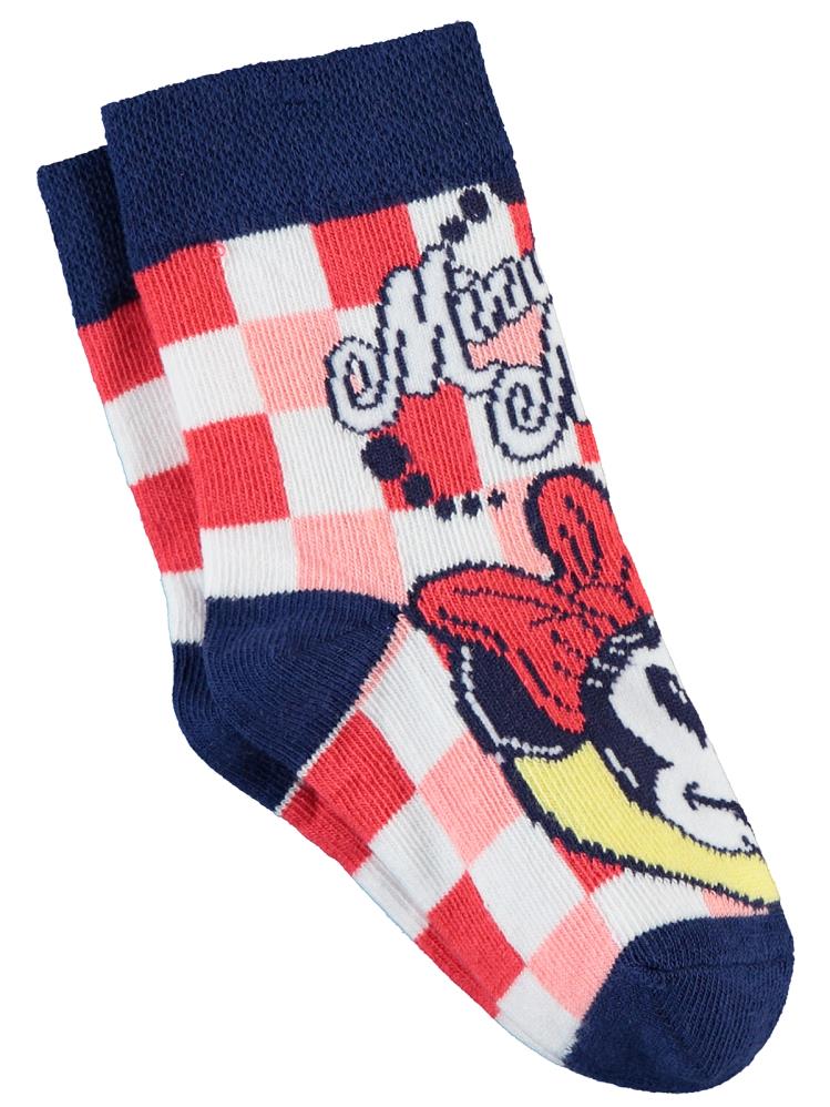 Minnie Mouse 3-11 Yaş Kız Soket Çorap
