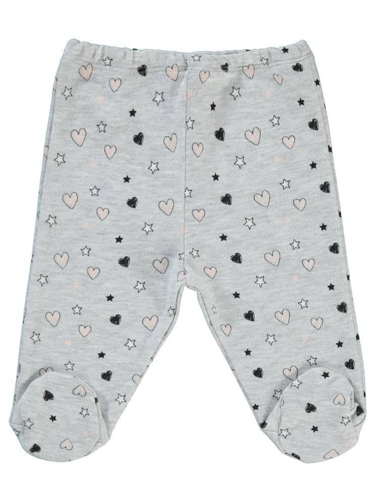Civil Baby Renkli Puantiyeler Emprime 0-6 Ay Kız Tek Alt - Gri