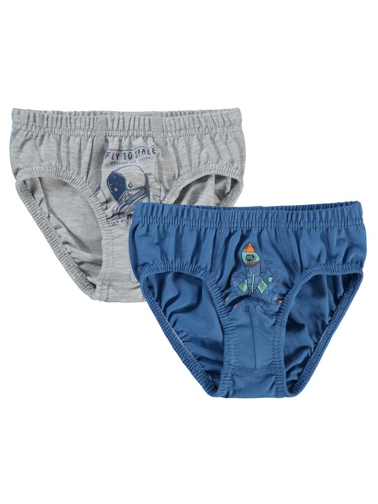 Civil Boys Astronot 2-10 Yaş 2'li Külot Set
