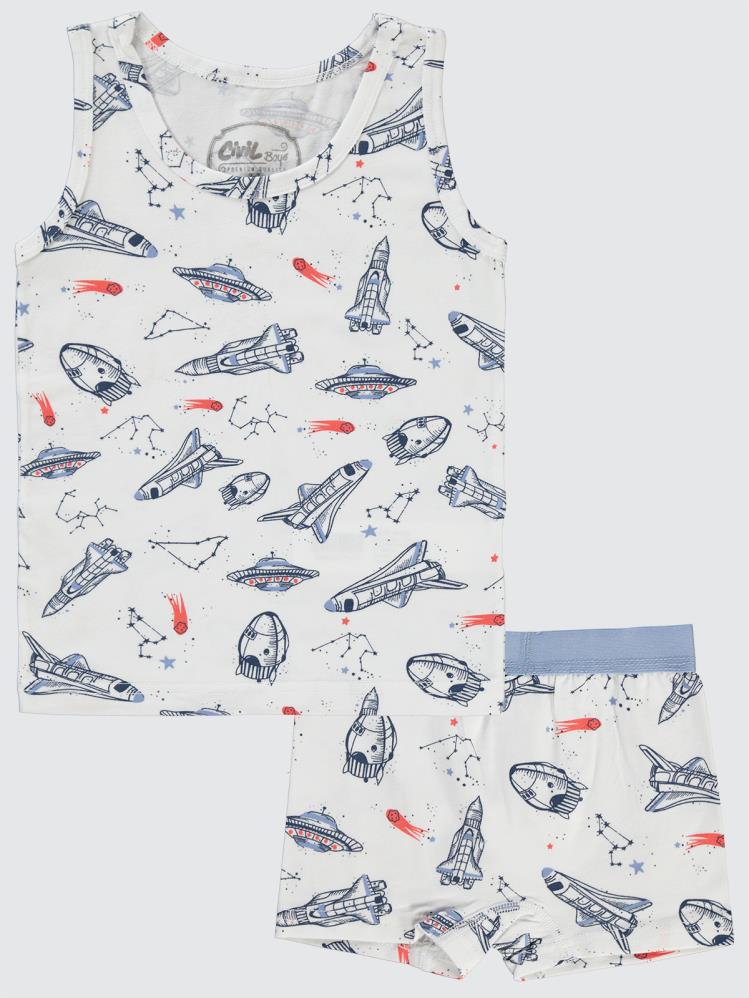Civil Boys Space Mars 2-10 Yaş İç Çamaşır Takım