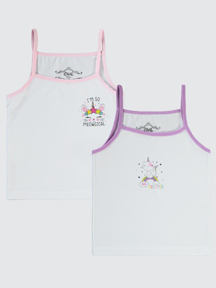 Civil Girls Unicorn 2-10 Yaş 2'li Atlet Set
