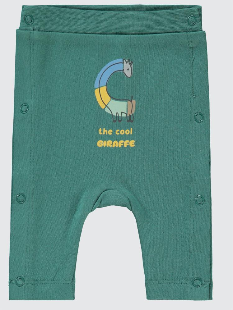 Civil Baby Zürafa Baskılı Prematüre Tek Alt Bebe - Yeşil