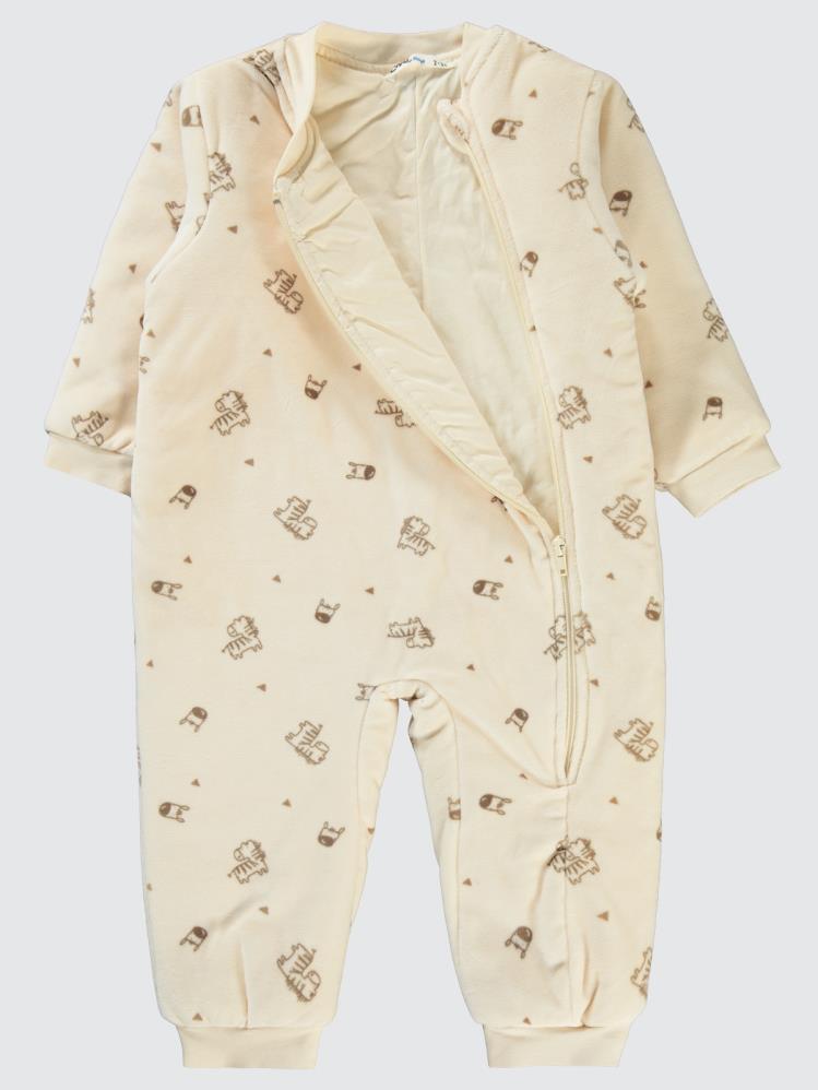 Civil Boys Zebralar Empirme 2-5 Yaş Uyku Tulumu - Kahverengi