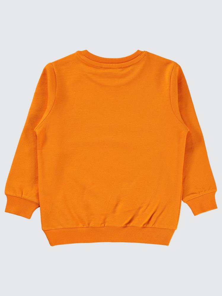 Civil Boys Astronot Baskılı 2-5 Yaş Sweatshirt - Turuncu