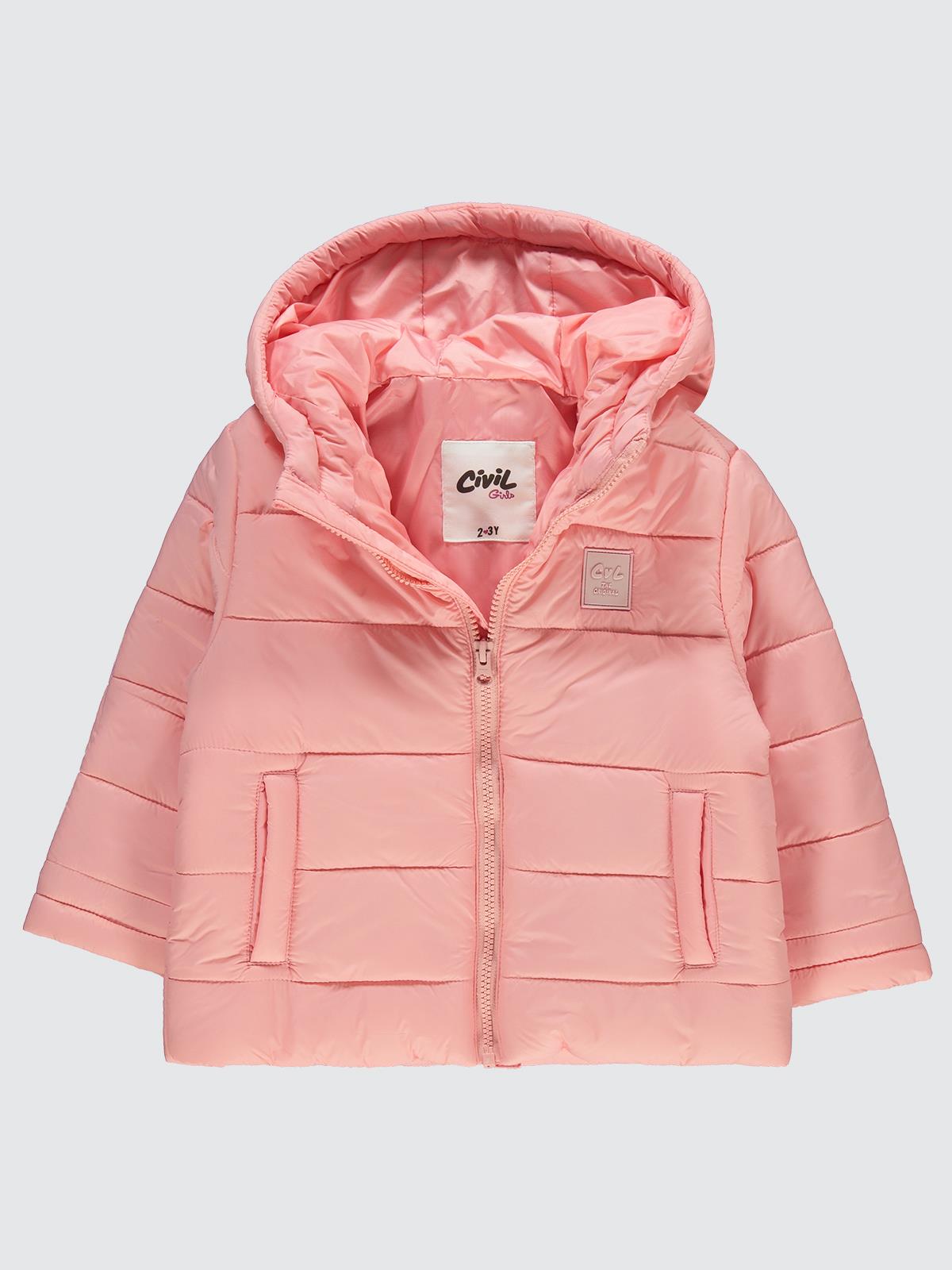 Civil Girls Basic 2-5 Yaş Mont - Pudra