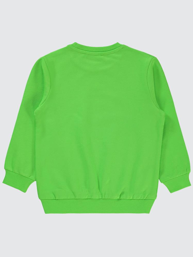 Civil Boys Dino Roar Baskılı 2-5 Yaş Sweatshirt - Yeşil