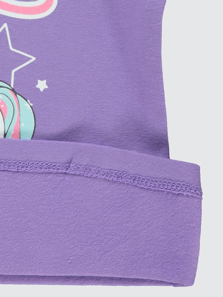 Civil Girls Magical Baskılı 2-5 Yaş Sweatshirt - Lila