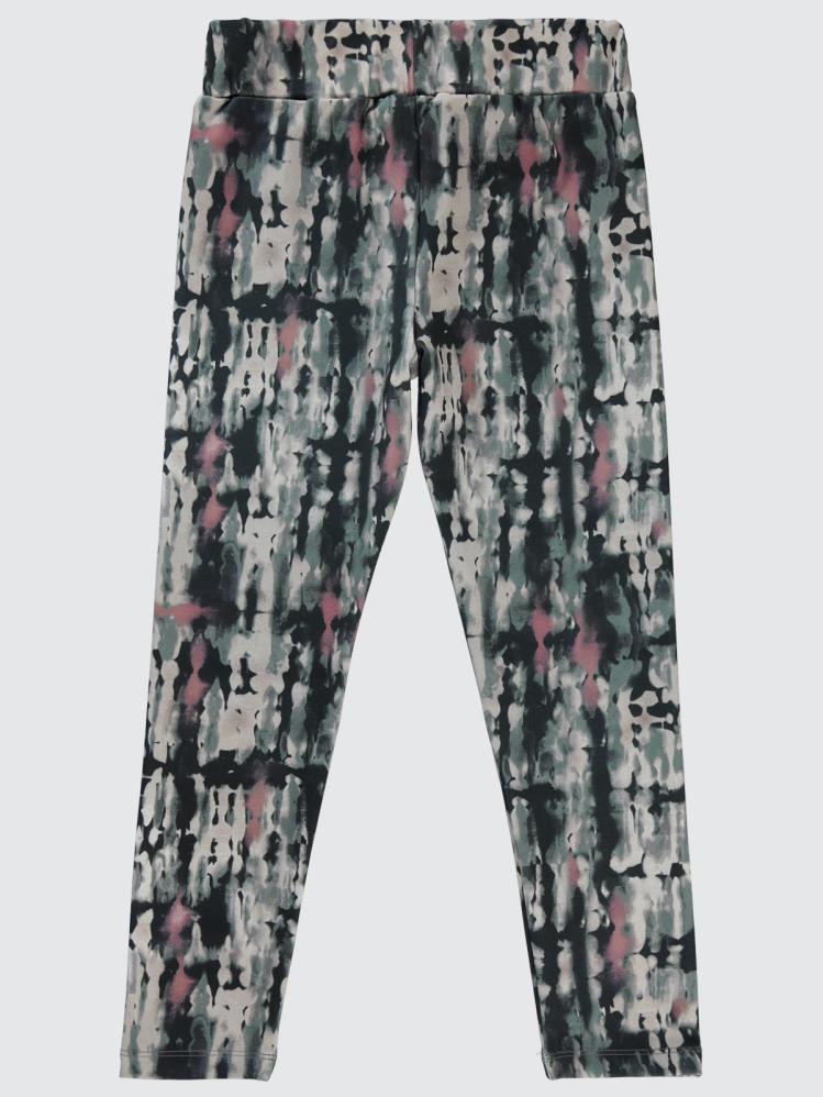 Civil Girls Renkli Kamuflaj Emp. Scuba 6-9 Yaş Tayt - Haki