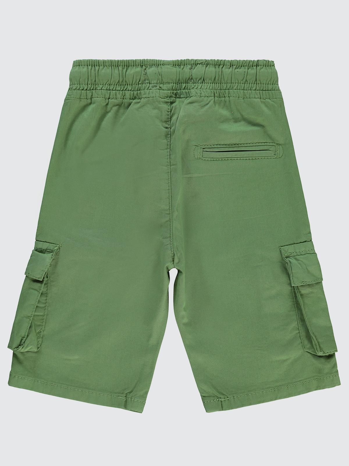 Civil Boys Beli Lastikli Yan Cepli 2-5 Yaş Kapri - Haki