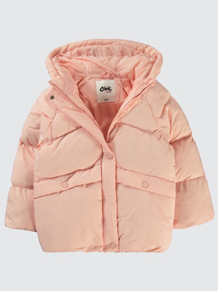 Civil Girls Over Size 6-9 Yaş Mont - Pudra