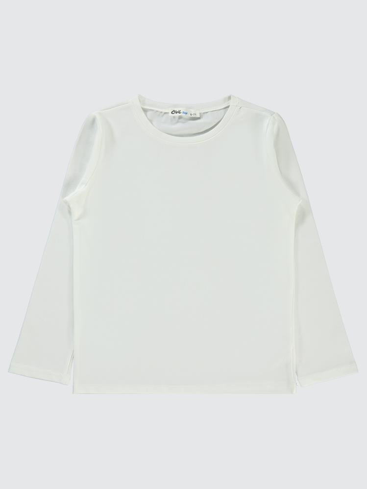Civil Boys Basic 6-9 Yaş Sweatshirt - Ekru