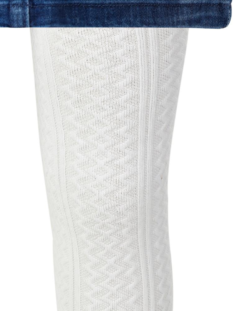 Civil Girls Soft Touch Flora Desen 2-12 Yaş Kız Külotlu Çorap - Ekru