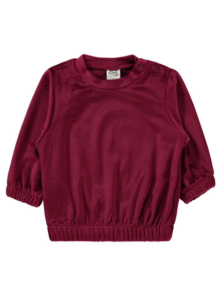 Civil Baby Düz 6-18 Ay Sweatshirt - Lila
