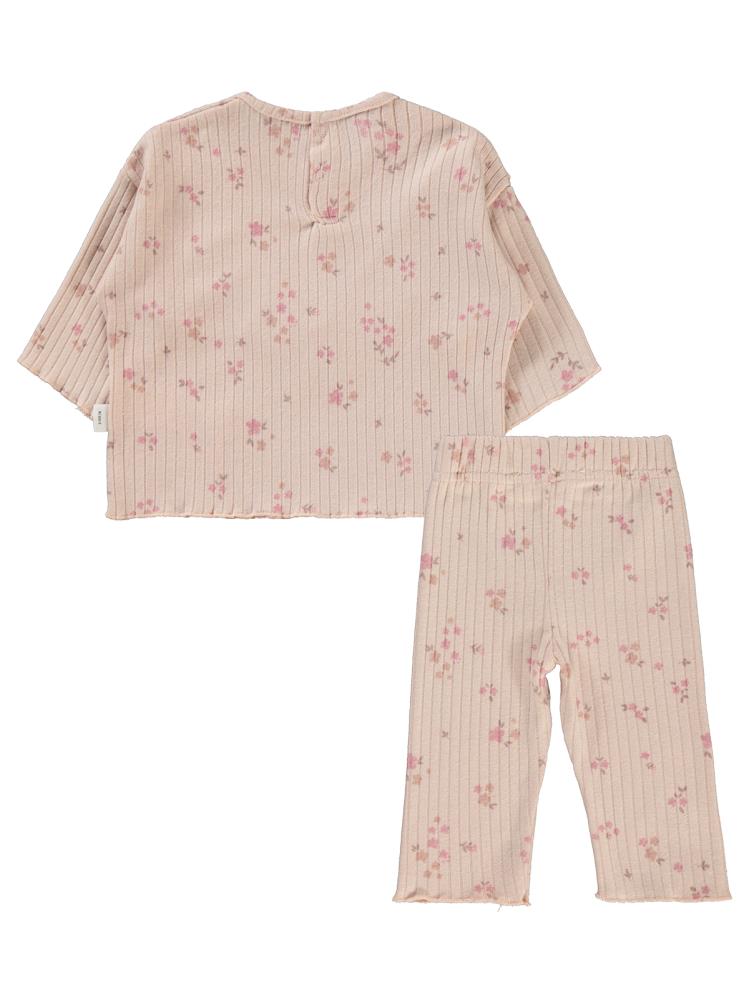Civil Baby Bebek Bisiklet Yaka Takım 0-24 Ay - Pudra