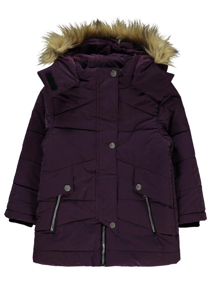 Civil Girls Damla Desenli 6-9 Yaş Mont - Lila