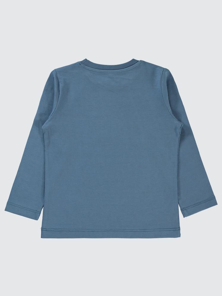 Civil Boys Space İs Great Baskılı 2-5 Yaş Sweatshirt - Mavi