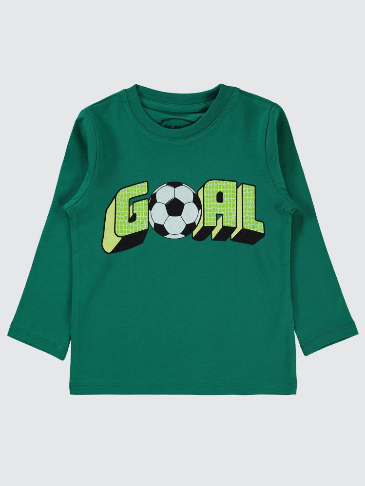 Civil Boys Goal Baskılı 2-5 Yaş Sweatshirt - Yeşil