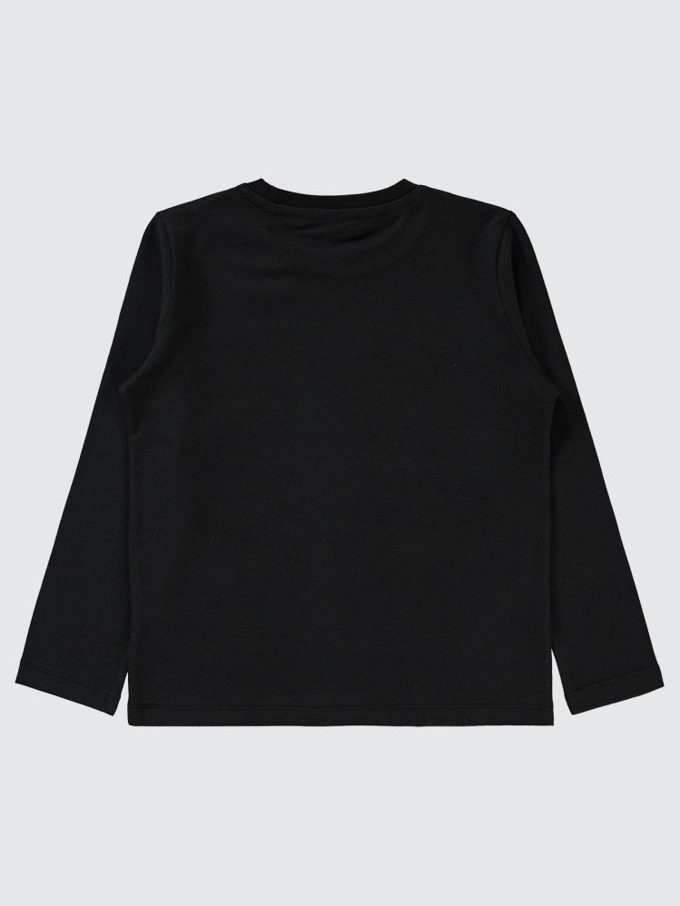Civil Boys 96 Moto Baskılı 6-9 Yaş Sweatshirt - Siyah