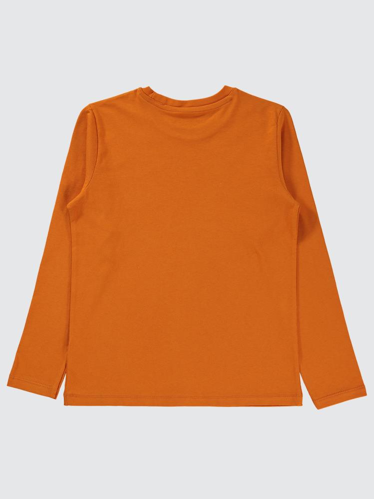 Civil Boys Mountain Baskılı 10-13 Yaş Sweatshirt - Turuncu