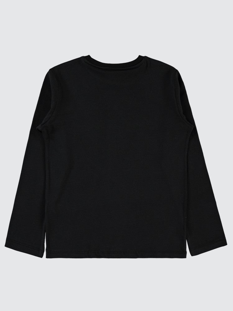 Civil Boys Champıon Baskılı 10-13 Yaş Sweatshirt - Siyah