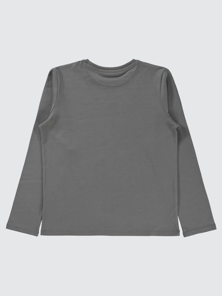 Civil Boys New York Baskılı 10-13 Yaş Sweatshirt - Gri