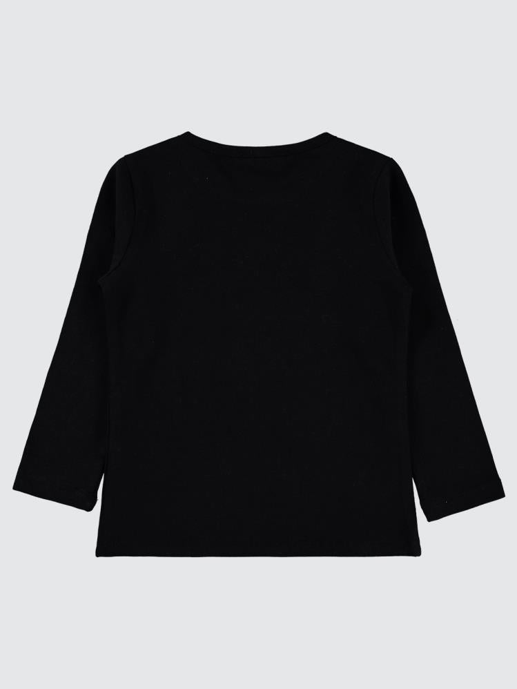 Civil Girls Bunny Baskılı 2-5 Yaş Sweatshirt - Siyah