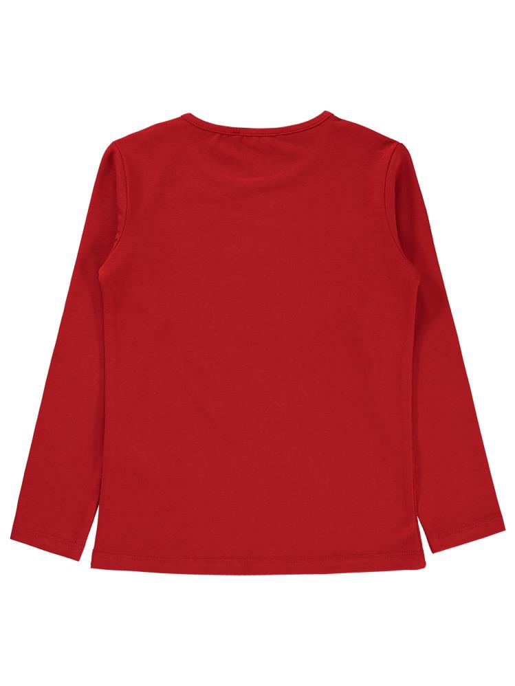 Civil Girls Good Things Baskılı 6-9 Yaş Sweatshirt - Kırmızı