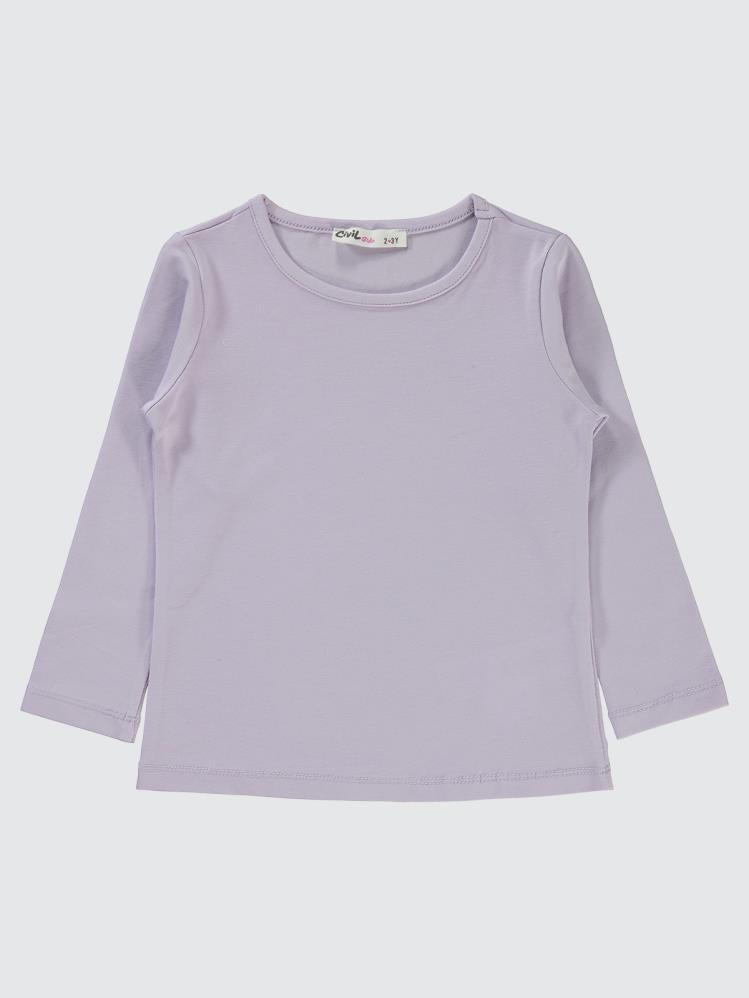 Civil Girls Basic 2-5 Yaş Sweatshirt - Lila