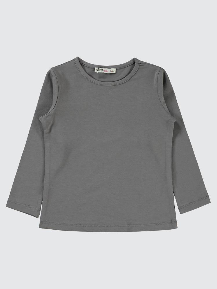 Civil Girls Basic 2-5 Yaş Sweatshirt - Gri