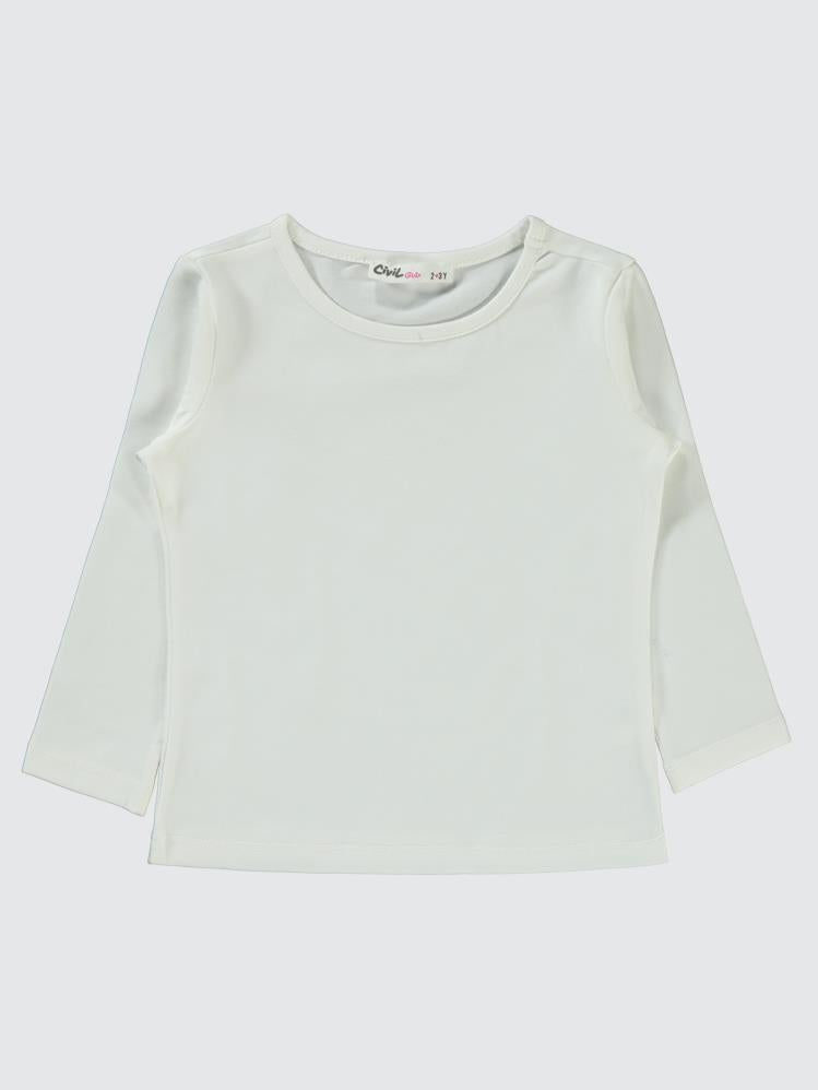 Civil Girls Basic 2-5 Yaş Sweatshirt - Ekru
