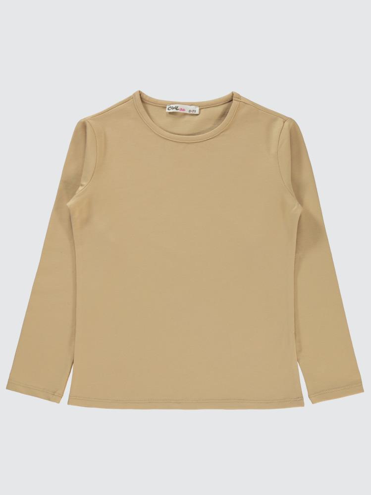 Civil Girls Basic 6-9 Yaş Sweatshirt - Bej