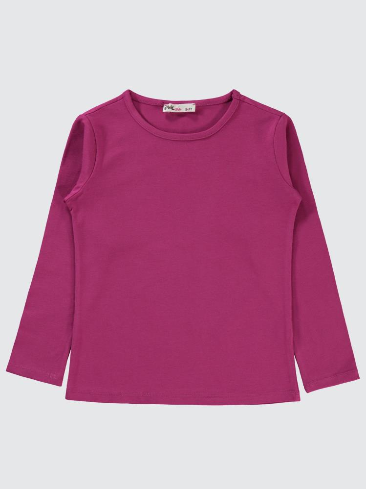Civil Girls Basic 6-9 Yaş Sweatshirt - Fusya