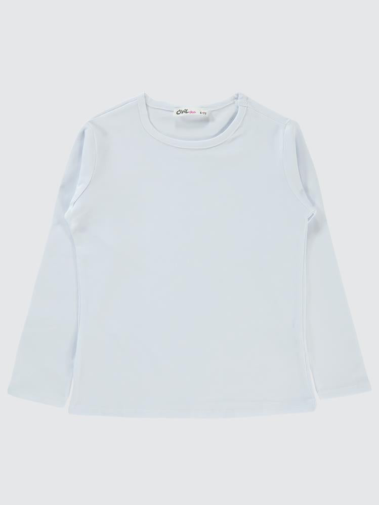 Civil Girls Basic 6-9 Yaş Sweatshirt - Beyaz