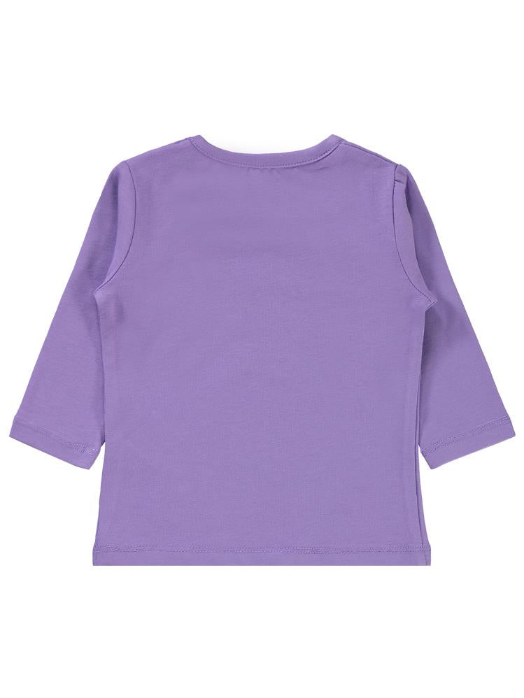 Civil Baby Hello Winter Baskılı 6-18 Ay Sweatshirt - Lila