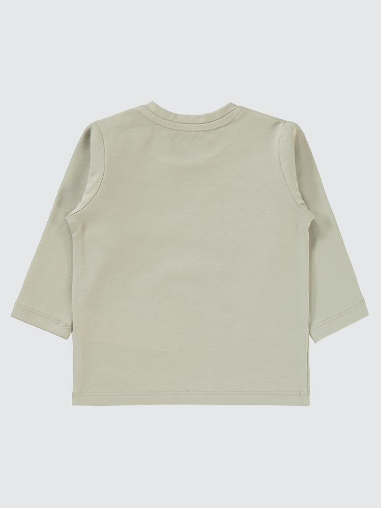 Civil Baby Dinozor Baskılı 6-18 Ay Sweatshirt - Bej