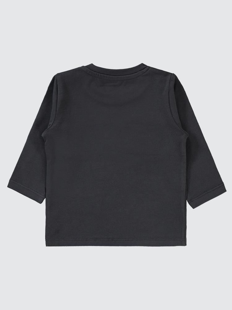 Civil Baby Basic Süs Etiketli 6-18 Ay Sweatshirt - Gri