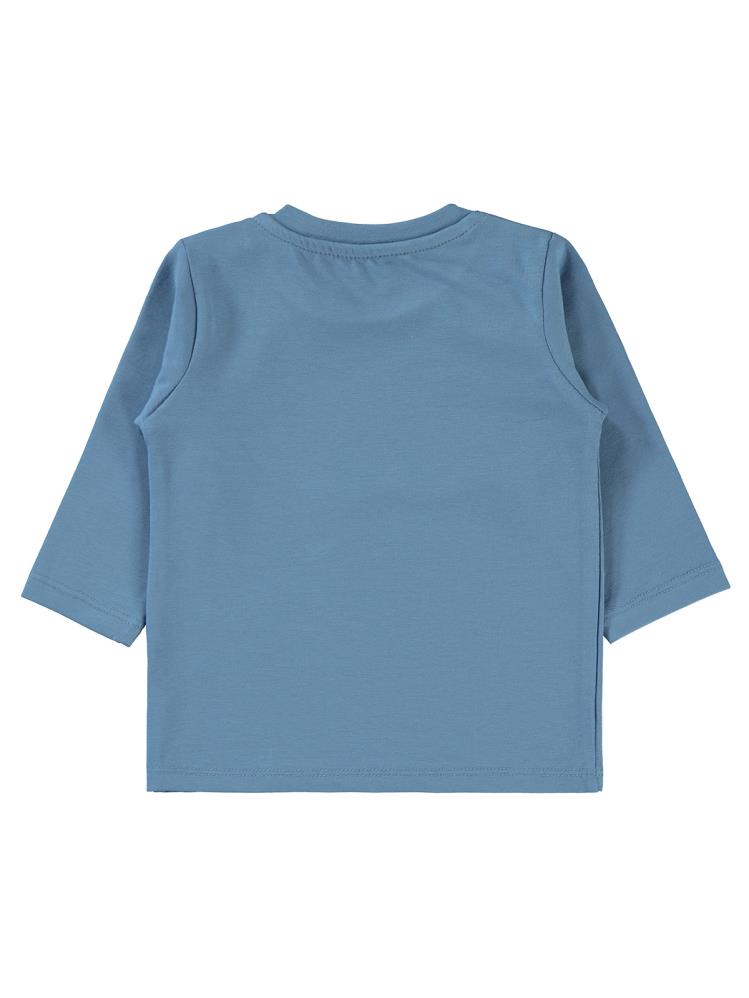 Civil Baby Basic Süs Etiketli 6-18 Ay Sweatshirt - Mavi