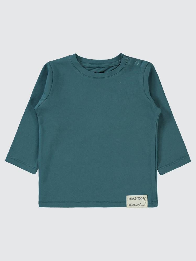 Civil Baby Basic Süs Etiketli 6-18 Ay Sweatshirt - Yeşil