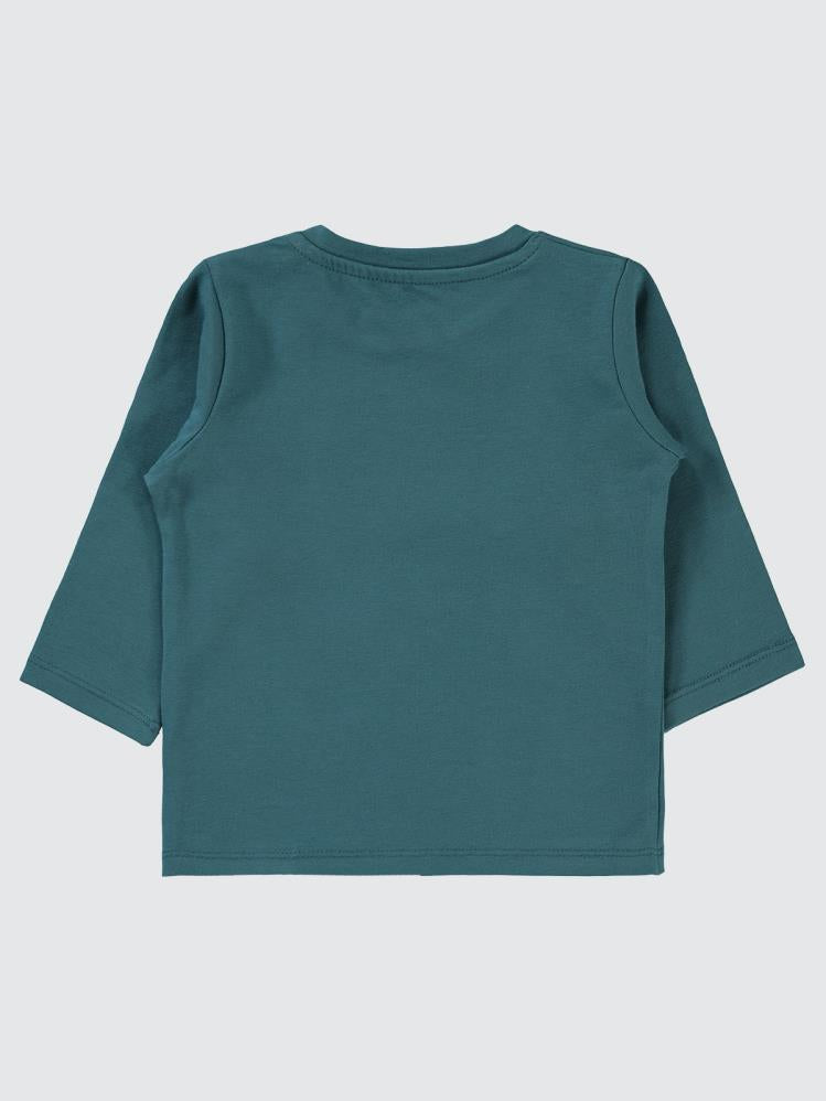 Civil Baby Basic Süs Etiketli 6-18 Ay Sweatshirt - Yeşil