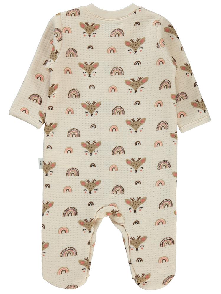 Civil Baby Gökkuşağı Etiketli 1-6 Ay Tulum - Fil Dişi