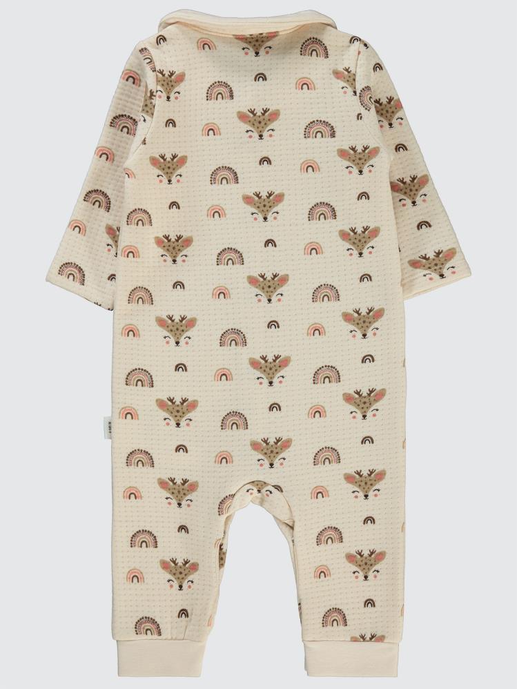 Civil Baby Gökkuşağı Etiketli 6-18 Ay Tulum - Fil Dişi