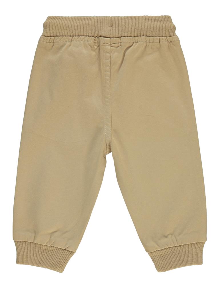 Civil Baby Bel ve Paça Ribanalı 6-18 Ay Pantolon - Bej
