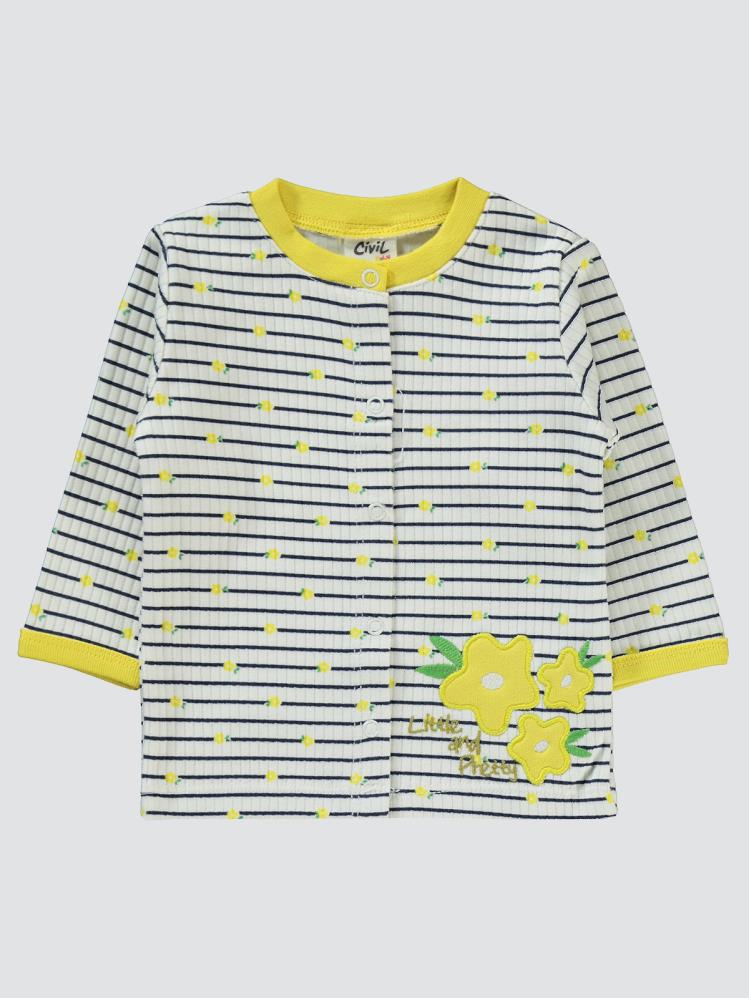 Civil Baby Lıttle And Pretty Empirme 1-6 Ay Pijama Takımı - Sarı